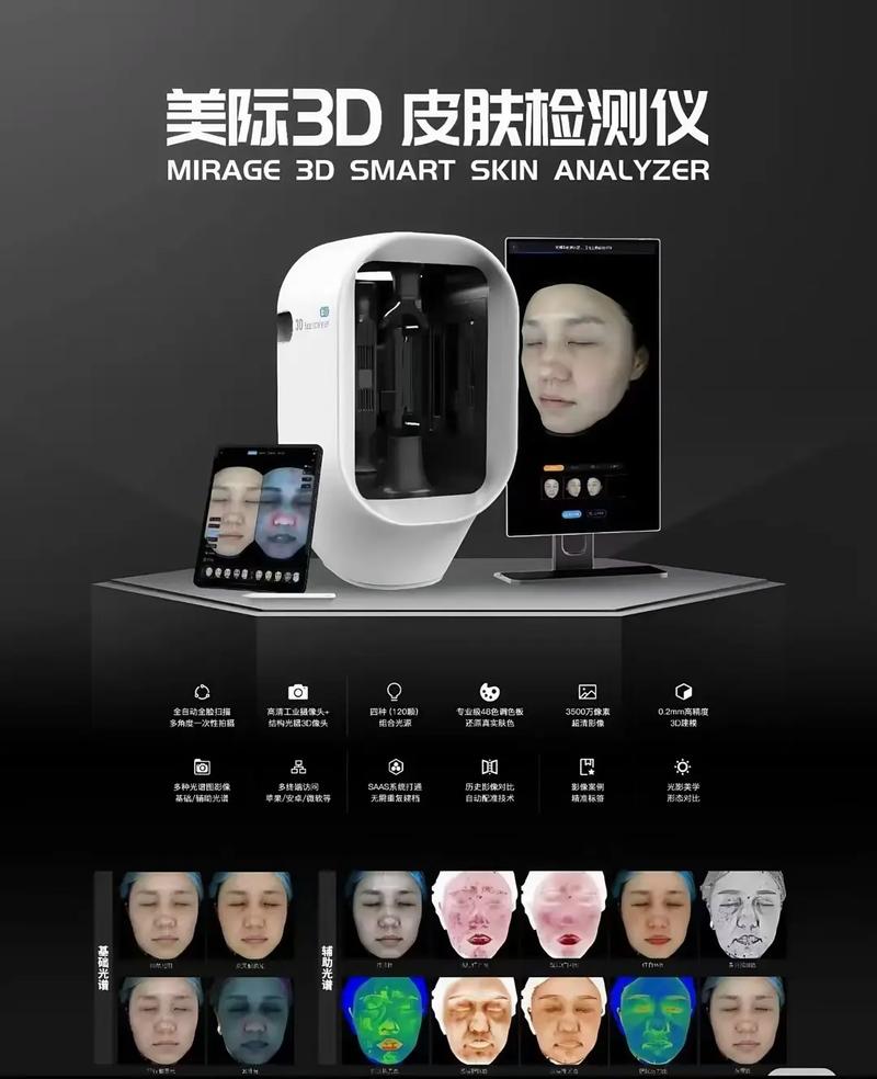 美際3D皮膚檢測儀 獨庫獨系，精準探膚，開啟肌膚奧秘的專業鑰匙
